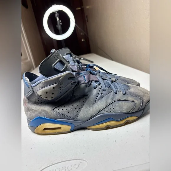 Air Jordan 6 Retro Diffused Blue Sz 11.5 384664-400 Men’s Sneakers OG Rare MJ - Picture 8 of 11